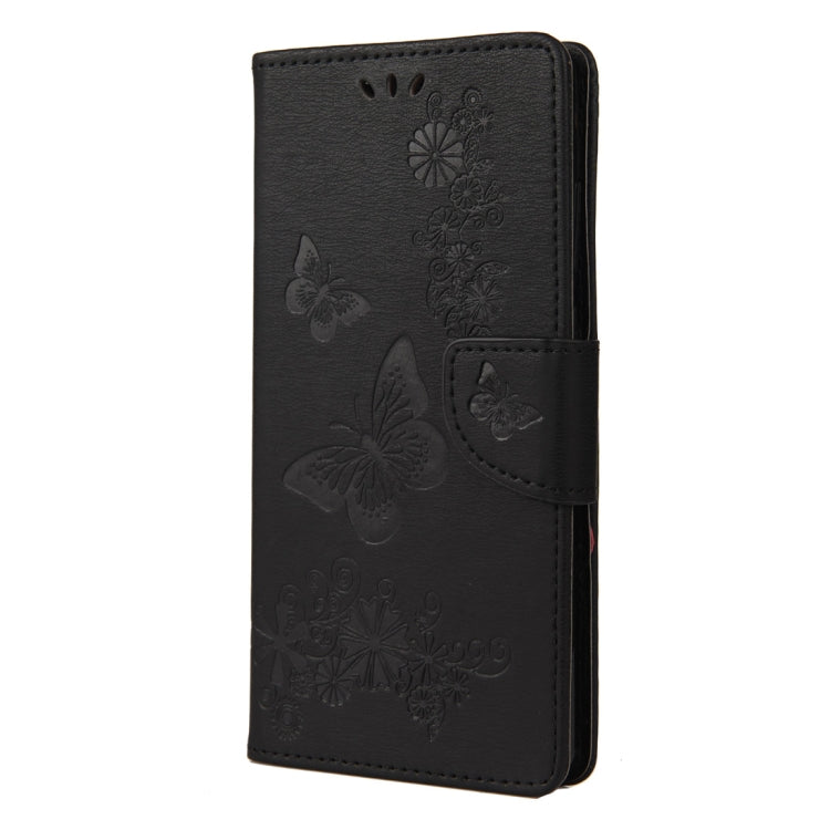 Butterflies Embossing Horizontal Flip Leather Case with Holder & Card Slots & Wallet
