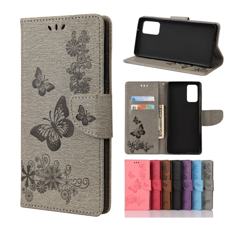 Butterflies Embossing Horizontal Flip Leather Case with Holder & Card Slots & Wallet