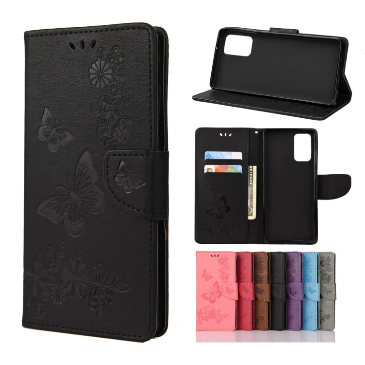 Butterflies Embossing Horizontal Flip Leather Case with Holder & Card Slots & Wallet