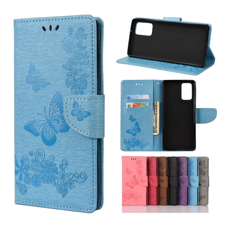 Butterflies Embossing Horizontal Flip Leather Case with Holder & Card Slots & Wallet