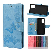 Load image into Gallery viewer, Butterflies Embossing Horizontal Flip Leather Case with Holder &amp; Card Slots &amp; Wallet
