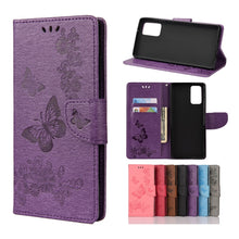 Load image into Gallery viewer, Butterflies Embossing Horizontal Flip Leather Case with Holder &amp; Card Slots &amp; Wallet
