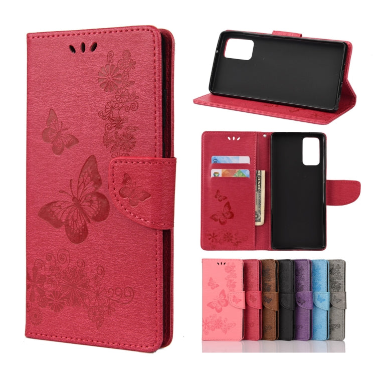Butterflies Embossing Horizontal Flip Leather Case with Holder & Card Slots & Wallet