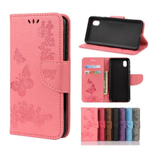 Load image into Gallery viewer, Butterflies Embossing Horizontal Flip Leather Case with Holder &amp; Card Slots &amp; Wallet