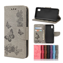 Load image into Gallery viewer, Butterflies Embossing Horizontal Flip Leather Case with Holder &amp; Card Slots &amp; Wallet