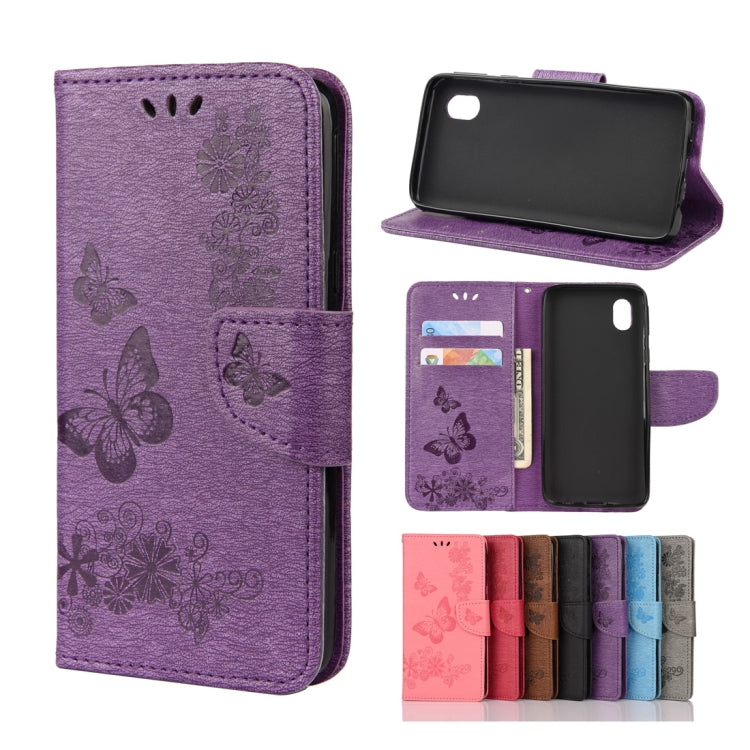 Butterflies Embossing Horizontal Flip Leather Case with Holder & Card Slots & Wallet