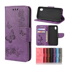 Load image into Gallery viewer, Butterflies Embossing Horizontal Flip Leather Case with Holder &amp; Card Slots &amp; Wallet