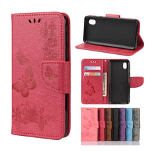 Load image into Gallery viewer, Butterflies Embossing Horizontal Flip Leather Case with Holder &amp; Card Slots &amp; Wallet