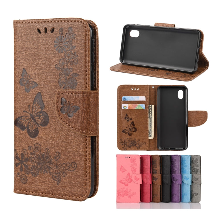 Butterflies Embossing Horizontal Flip Leather Case with Holder & Card Slots & Wallet