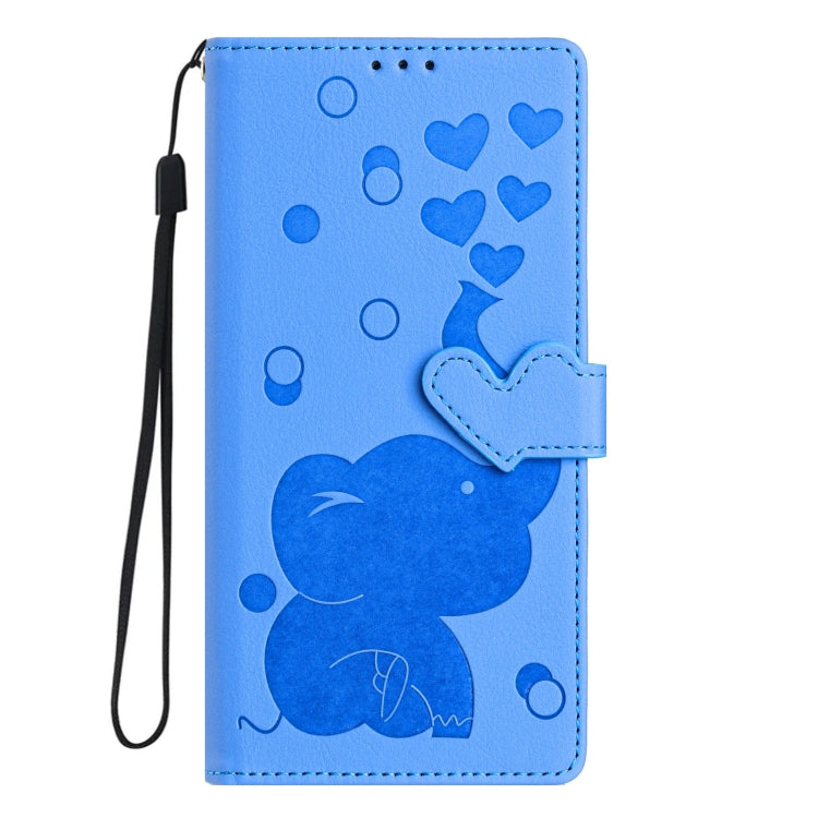 Cartoon Elephant Embossed Leather Phone Case, For iPhone XR, For iPhone XS Max, For iPhone 8 Plus / 7 Plus