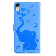 Load image into Gallery viewer, Cartoon Elephant Embossed Leather Phone Case, For iPhone XR, For iPhone XS Max, For iPhone 8 Plus / 7 Plus