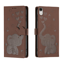 Load image into Gallery viewer, Cartoon Elephant Embossed Leather Phone Case, For iPhone XR, For iPhone XS Max, For iPhone 8 Plus / 7 Plus