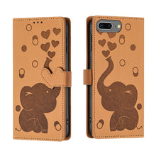 Load image into Gallery viewer, Cartoon Elephant Embossed Leather Phone Case, For iPhone XR, For iPhone XS Max, For iPhone 8 Plus / 7 Plus