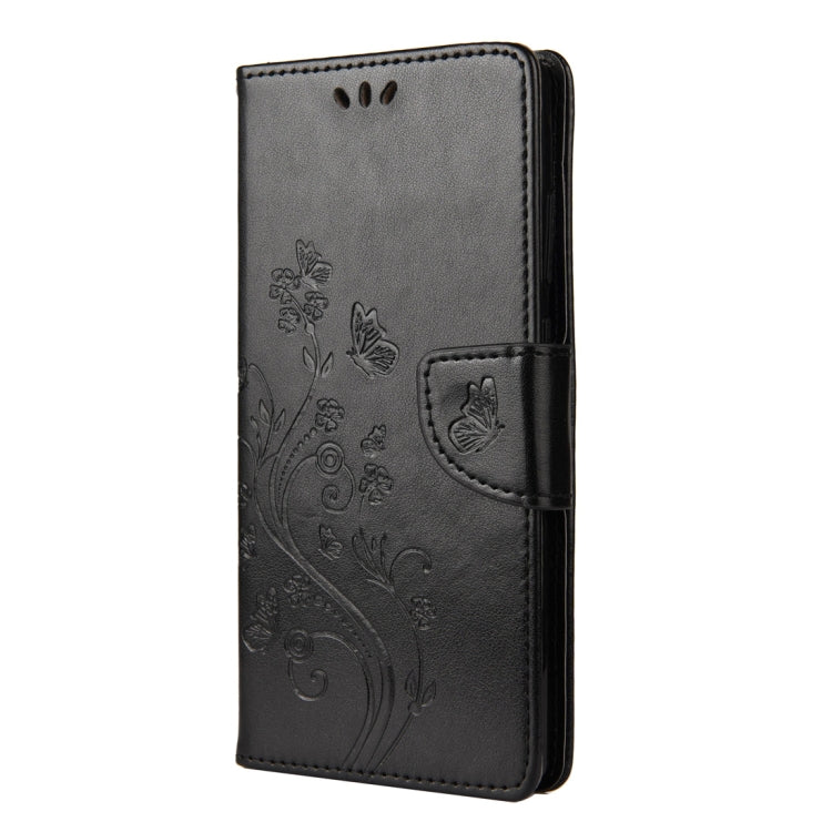Butterfly Flower Embossing Horizontal Flip Leather Case with Holder & Card Slots & Wallet