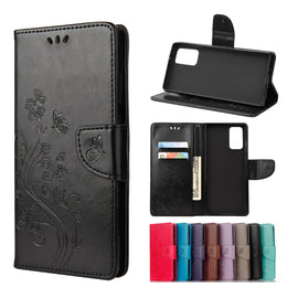 Butterfly Flower Embossing Horizontal Flip Leather Case with Holder & Card Slots & Wallet