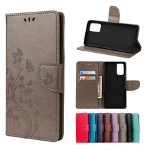 Load image into Gallery viewer, Butterfly Flower Embossing Horizontal Flip Leather Case with Holder &amp; Card Slots &amp; Wallet