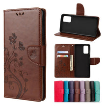 Load image into Gallery viewer, Butterfly Flower Embossing Horizontal Flip Leather Case with Holder &amp; Card Slots &amp; Wallet