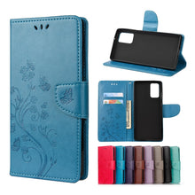 Load image into Gallery viewer, Butterfly Flower Embossing Horizontal Flip Leather Case with Holder &amp; Card Slots &amp; Wallet