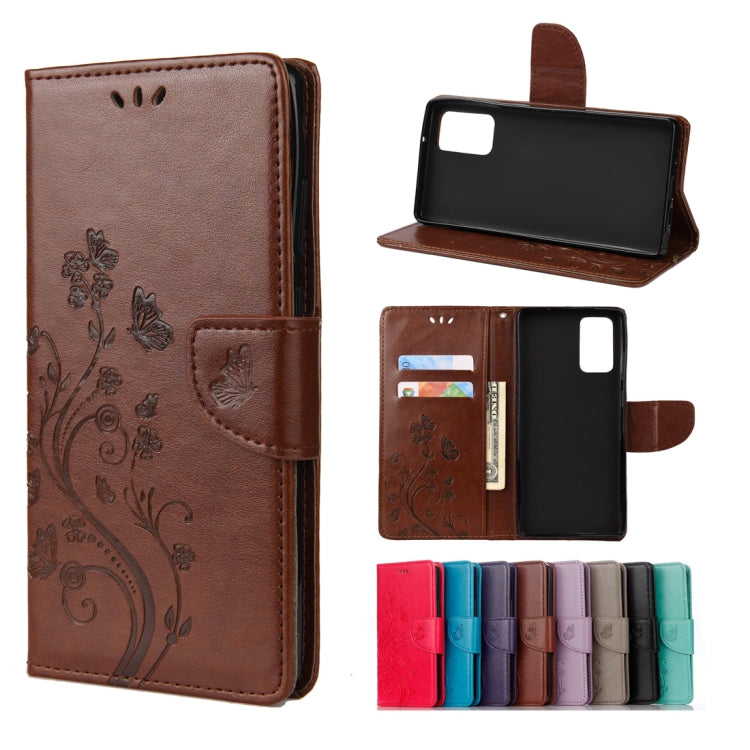 Butterfly Flower Embossing Horizontal Flip Leather Case with Holder & Card Slots & Wallet