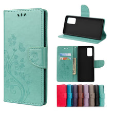 Load image into Gallery viewer, Butterfly Flower Embossing Horizontal Flip Leather Case with Holder &amp; Card Slots &amp; Wallet
