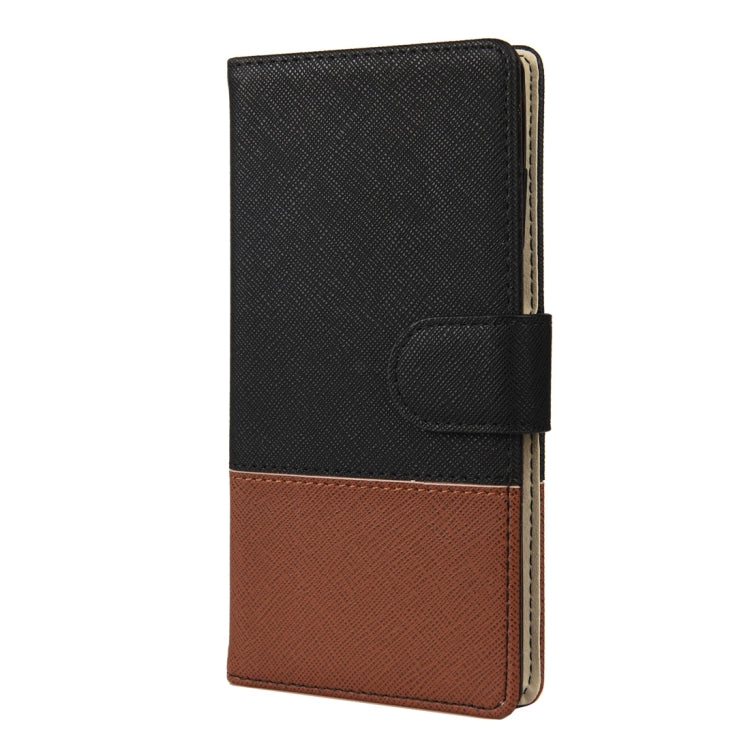 Color Splicing Horizontal Flip Leather Case with Holder & Card Slots & Wallet & Photo Frame
