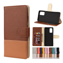 Load image into Gallery viewer, Color Splicing Horizontal Flip Leather Case with Holder &amp; Card Slots &amp; Wallet &amp; Photo Frame