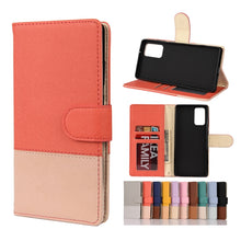 Load image into Gallery viewer, Color Splicing Horizontal Flip Leather Case with Holder &amp; Card Slots &amp; Wallet &amp; Photo Frame