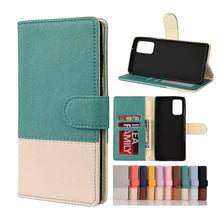 Load image into Gallery viewer, Color Splicing Horizontal Flip Leather Case with Holder &amp; Card Slots &amp; Wallet &amp; Photo Frame