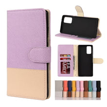 Load image into Gallery viewer, Color Splicing Horizontal Flip Leather Case with Holder &amp; Card Slots &amp; Wallet &amp; Photo Frame