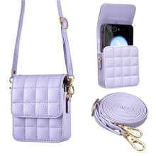 Load image into Gallery viewer, BFB04 Plaid Crossbody Fold Phone Bag