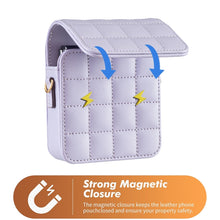 Load image into Gallery viewer, BFB04 Plaid Crossbody Fold Phone Bag