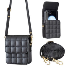 Load image into Gallery viewer, BFB04 Plaid Crossbody Fold Phone Bag