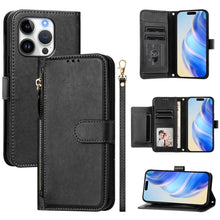 Load image into Gallery viewer, Multi-Card Slots Zipper Wallet Leather Phone Case, For iPhone 17e / 16e, For iPhone 17 Pro Max, For iPhone 17 Pro, For iPhone 17, For iPhone Air, For iPhone 16 Pro Max, For iPhone 16 Pro, For iPhone 16 Plus
