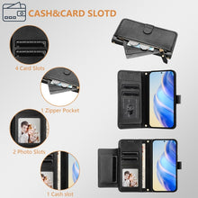 Load image into Gallery viewer, Multi-Card Slots Zipper Wallet Leather Phone Case, For iPhone 11 Pro Max, For iPhone 11, For iPhone 11 Pro, For iPhone X / XS, For iPhone XR, For iPhone XS Max, For iPhone 8 Plus / 7 Plus