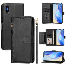 Load image into Gallery viewer, Multi-Card Slots Zipper Wallet Leather Phone Case, For iPhone 11 Pro Max, For iPhone 11, For iPhone 11 Pro, For iPhone X / XS, For iPhone XR, For iPhone XS Max, For iPhone 8 Plus / 7 Plus