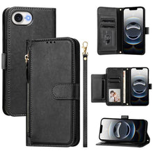 Load image into Gallery viewer, Multi-Card Slots Zipper Wallet Leather Phone Case, For iPhone 18 Pro / 17 Pro, For iPhone 18 Pro Max / 17 Pro Max, For iPhone 17e / 16e, For iPhone 17, For iPhone Air, For iPhone 16 Pro Max, For iPhone 16 Pro, For iPhone 16 Plus