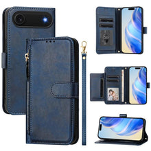 Load image into Gallery viewer, Multi-Card Slots Zipper Wallet Leather Phone Case, For iPhone 17e / 16e, For iPhone 17 Pro Max, For iPhone 17 Pro, For iPhone 17, For iPhone Air, For iPhone 16 Pro Max, For iPhone 16 Pro, For iPhone 16 Plus