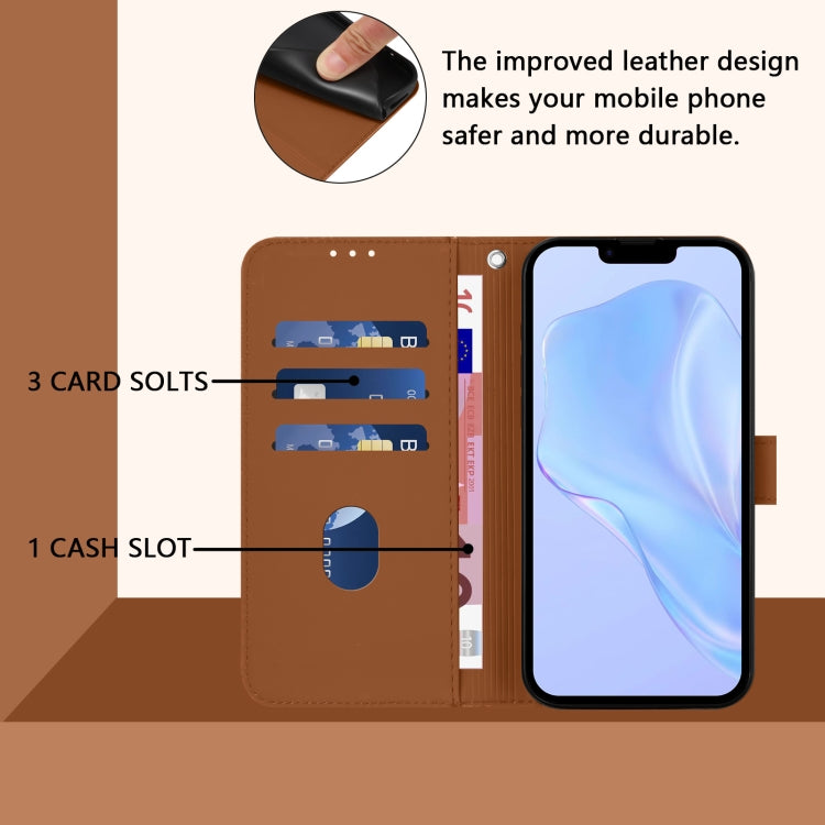 Skin Feel Solid Color Leather Phone Case with Lanyard, For iPhone 17e / 16e, For iPhone 17