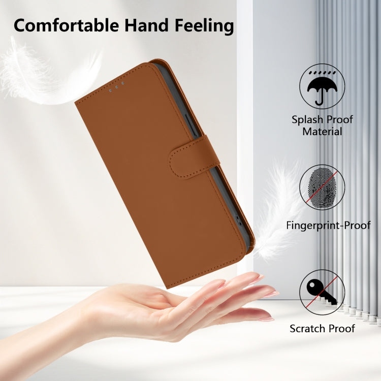 Skin Feel Solid Color Leather Phone Case with Lanyard, For iPhone 17e / 16e, For iPhone 17