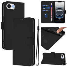 Load image into Gallery viewer, Skin Feel Solid Color Leather Phone Case with Lanyard, For iPhone 17e / 16e, For iPhone 17