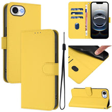 Load image into Gallery viewer, Skin Feel Solid Color Leather Phone Case with Lanyard, For iPhone 17e / 16e, For iPhone 17