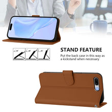 Load image into Gallery viewer, Skin Feel Solid Color Leather Phone Case with Lanyard, For iPhone 8 Plus / 7 Plus