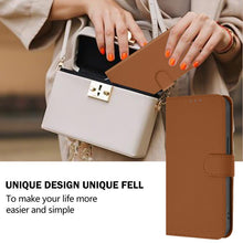 Load image into Gallery viewer, Skin Feel Solid Color Leather Phone Case with Lanyard, For iPhone 17 Pro, For iPhone 17