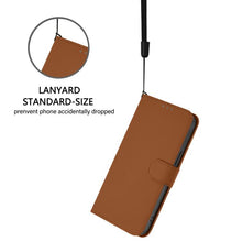 Load image into Gallery viewer, Skin Feel Solid Color Leather Phone Case with Lanyard, For iPhone 17 Pro, For iPhone 17