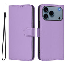Load image into Gallery viewer, Skin Feel Solid Color Leather Phone Case with Lanyard, For iPhone 17e / 16e, For iPhone 17 Pro Max