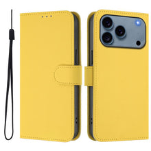 Load image into Gallery viewer, Skin Feel Solid Color Leather Phone Case with Lanyard, For iPhone 17e / 16e, For iPhone 17 Pro Max