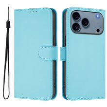 Load image into Gallery viewer, Skin Feel Solid Color Leather Phone Case with Lanyard, For iPhone 17e / 16e, For iPhone 17 Pro Max