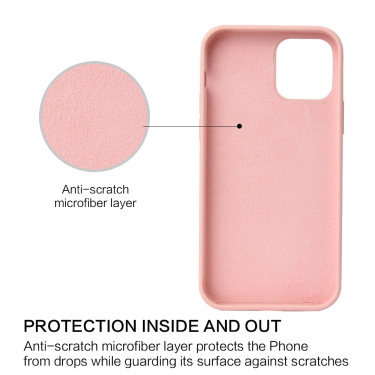 Solid Color Liquid Silicone Shockproof Protective Case, For iPhone 12 mini, For iPhone 12 / 12 Pro, For iPhone 12 Pro Max