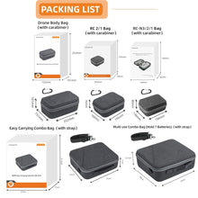 Load image into Gallery viewer, Sunnylife Carrying Case Bag, B657 For DJI RC 2 / 1 Control Bag, A3-B658 Drone Body Bag, A3-B659 Simplified Bag, A3-B660 Batteries Bag