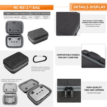Load image into Gallery viewer, Sunnylife Carrying Case Bag, B657 For DJI RC 2 / 1 Control Bag, A3-B658 Drone Body Bag, A3-B659 Simplified Bag, A3-B660 Batteries Bag